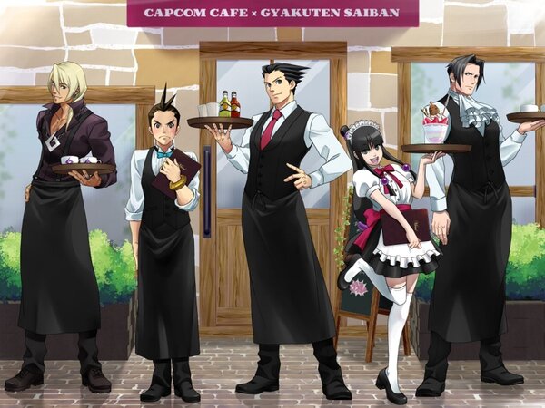 ASCII.jp：カプコンカフェ イオンレイクタウン店と『逆転』シリーズ