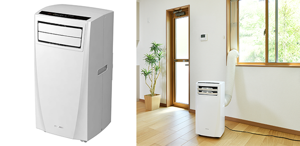 冷暖房/空調 エアコン ASCII.jp：アイリスオーヤマ、部屋干しにも使える取付工事不要のエアコン
