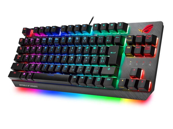 Ascii Jp Asus Rogより Cherry Mx 赤軸 銀軸を採用したゲーミングキーボード Rog Strix Scope Tkl