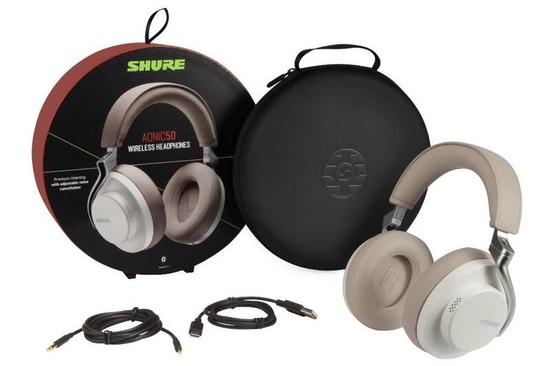 【ほぼ未使用】SHURE AONIC50 ワイヤレスヘッドホン ノイキャン SHURE、ノイキャンヘッドホン「AONIC 50」に新色ホワイトを追加