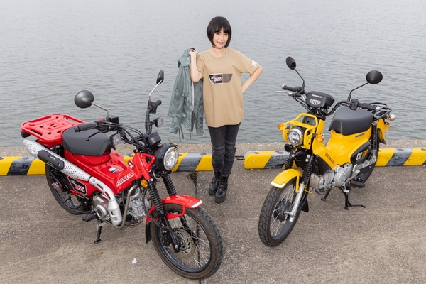 Ascii Jp バイク女子 美環がハンターカブとクロスカブを乗り比べ その違いに迫る 1 4