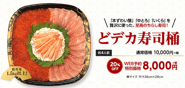 総重量1 5kg以上 1万円の どデカ寿司桶 かっぱ寿司で 週刊アスキー