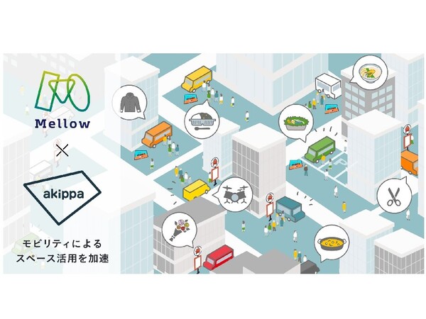 akippa、モビリティービジネス・プラットフォーム展開のMellowと提携
