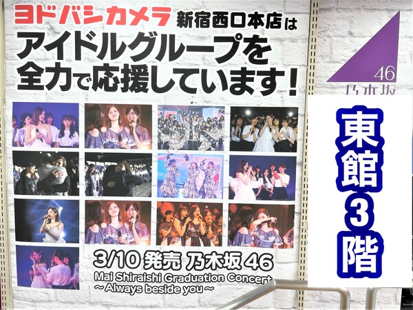 ASCII.jp：乃木坂46「白石麻衣」卒コンDVD発売記念、ヨドバシ