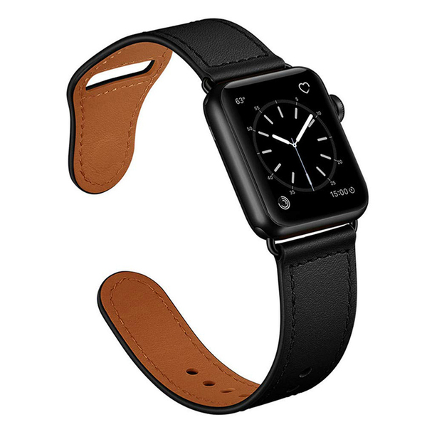 激安本物 ネイビー アップルウォッチバンド 高級レザー 牛革ベルト Apple Watch