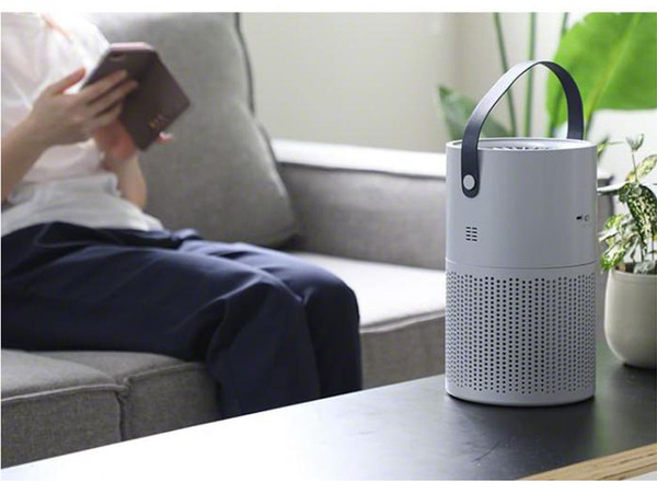 空気清浄機 コンパクト 卓上 オシャレ ポータブル 持ち運び お手入れ簡単 グレー 8畳 アイレポータブルミニ 脱臭 ホコリ 花粉 集じん 小 e694f56535d3ecf4.jpg?20200122