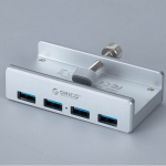 USB端子4基が手元に！ 机やディスプレーに固定できる2150円のクランプ式USBハブ「DN-915239」がテレワークに便利！