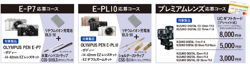 「OLYMPUS PEN E-P7／E-PL10」やレンズを購入し応募すればもれなくプレゼントが貰える「身近な風景をスナップ！レンズ交換も
