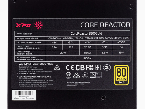 ASCII.jp：XPGの80PLUS Gold電源「XPG Core Reactor」は製品選びの