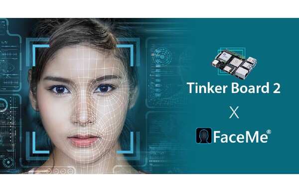 AI顔認識エンジン「FaceMe」とシングルボードコンピューター「Tinker Board 2」がセットになった顔認証エッジAI開発キットの作成を発表