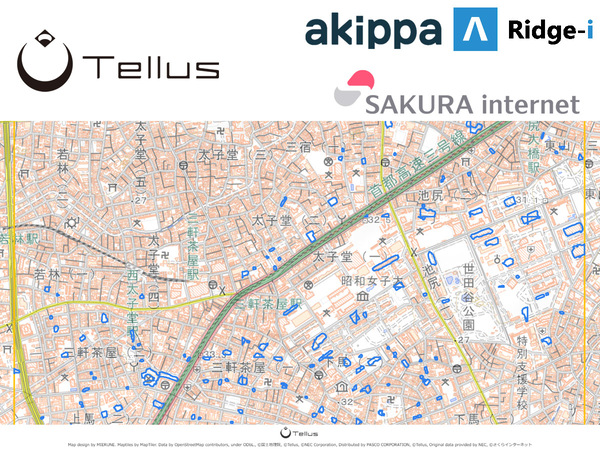 衛星データプラットフォーム「Tellus」にて、駐車場検知ツール「Tellus VPL」α版を無料提供開始