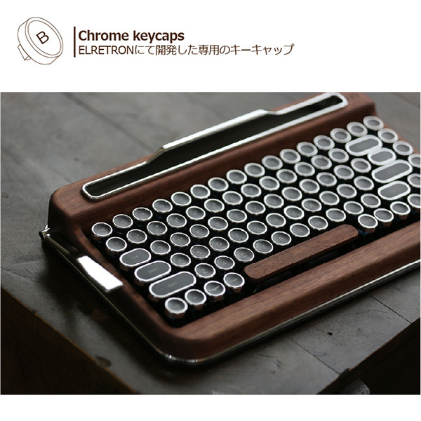 ASCII.jp：機械式タイプライターのようなフォルムと快適な打ち心地が魅力「AJAX タイプライター風キーボードPENNA（ペナ）」