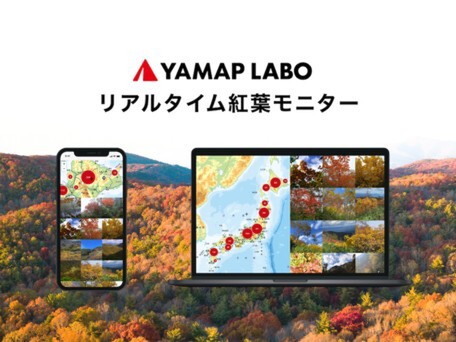 全国各地の紅葉写真を日本地図にマッピング「リアルタイム紅葉モニター」