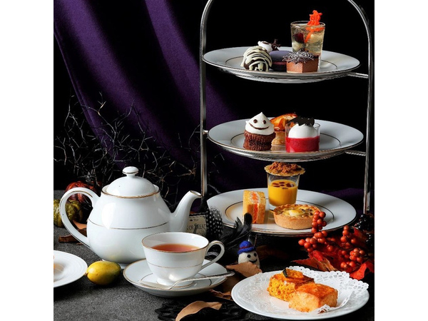 秋限定のインスタ映えするアフタヌーンティー そごう横浜店 シーガーディアンiii にて ハロウィンアフタヌーンティーセット 販売中 週刊アスキー