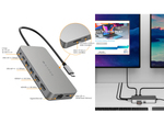 M1MacBookをデュアルディスプレーで拡張表示！　デュアル4K HDMI 10in1 USB-Cハブ