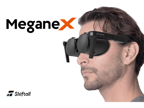 Shiftall、VRヘッドセット「MeganeX」などVR製品3モデルを発表