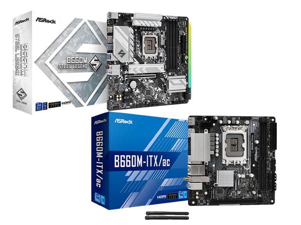 ASCII.jp：ASRock、B660チップセットを搭載したコンパクトなマザーボード「B660M Steel Legend」「B660M-ITX/ac 」発表