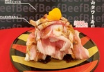 かっぱ寿司「肉にく山タワー寿司」寿司！ 6貫分の大ボリューム