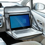サンワダイレクト、自動車のハンドルにベルトを引っ掛けて使用する車用ハンドルテーブル「200-CARBG001」を発売