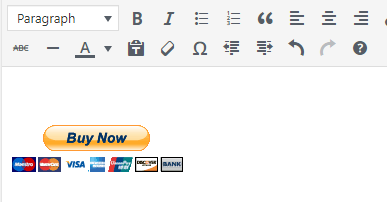 Add PayPal Button in WordPress post