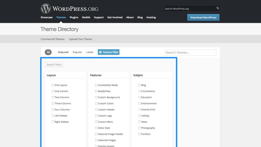 WordPress Theme Directory