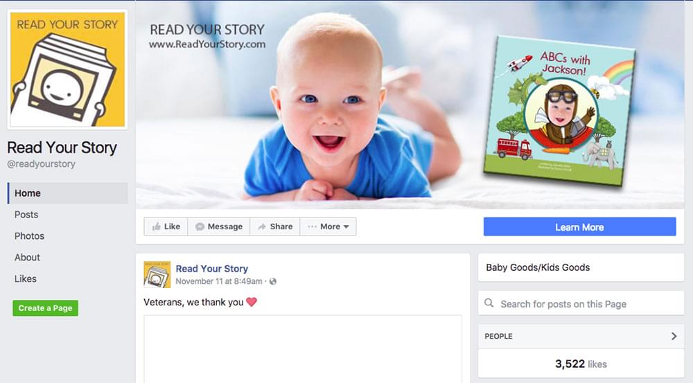 Read Your Story Facebook Page