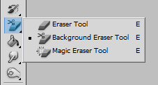 Finding the Background Eraser Tool