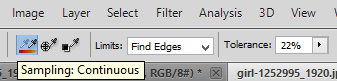 Limits settings. Find edges.