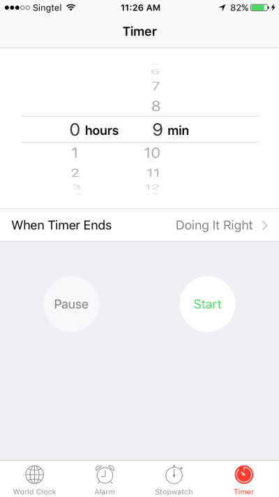 iOS Apple Clock 2