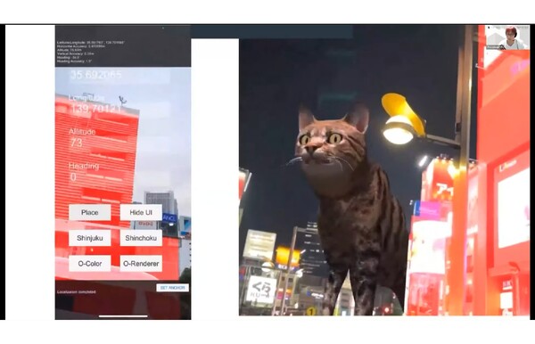 新宿駅前を歩く巨大猫はこうして作られた。PLATEAUテーマのライトニングトーク開催
