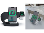 iPhone、Apple Watch、AirPodsを3台同時にワイヤレス充電できる充電スタンド
