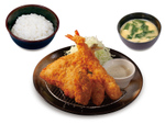 松のや、海鮮盛合せ定食100円引き アジフライ・カキフライ・海老フライの6メニューが対象