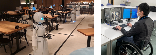 オリィ研究所とNTTら、分身ロボットカフェでローカル5Gなど実証実験を実施