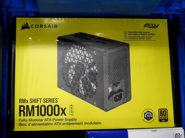 Corsair RM100x 1000w 電源 80 Plus Gold3本Floppyadapter