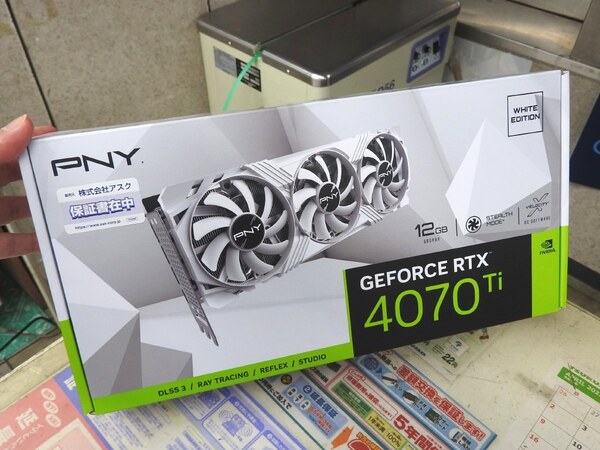 【新品未使用】 PNY GeForce RTX4070Ti 12GB 3FAN