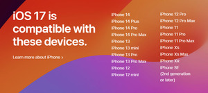 今秋登場のiOS 17はiPhone XS／XR以降の対応　8とXはサポートから外れる
