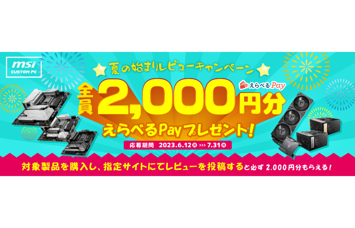 確実に貰える選べるpay2000円分