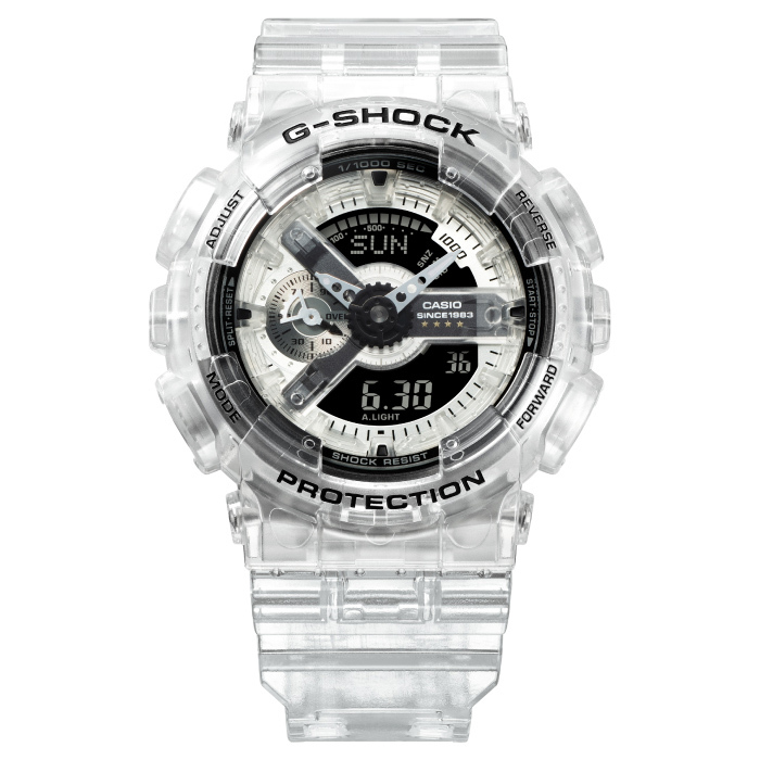 スケルトン素材で内部部品を見せるG-SHOCK