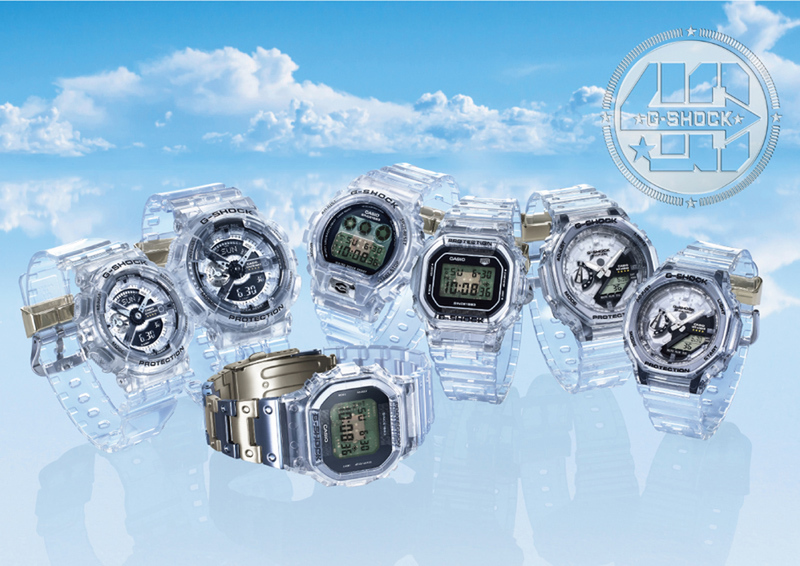 スケルトン素材で内部部品を見せるG-SHOCK