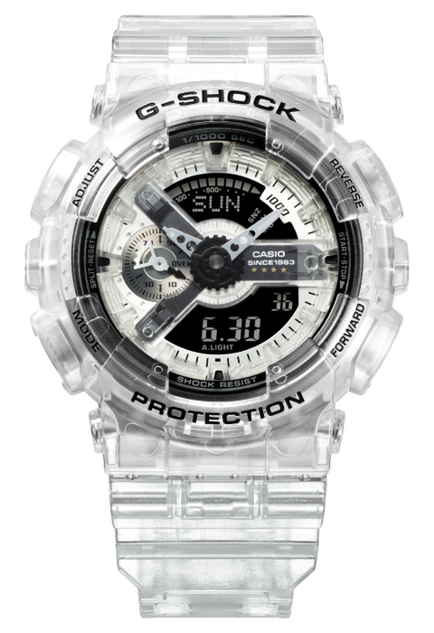 スケルトン素材で内部部品を見せるG-SHOCK