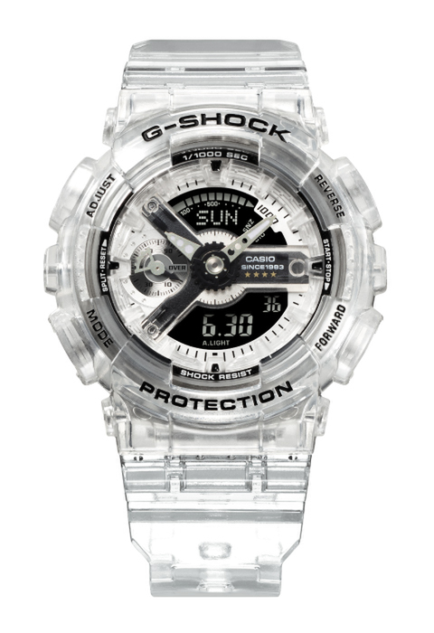 スケルトン素材で内部部品を見せるG-SHOCK