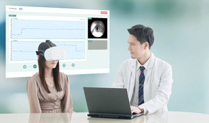 めまい検査用VR医療機器「REEVEER-PitEye」、自覚的視性垂直位検査（SVV）など新機能を提供開始