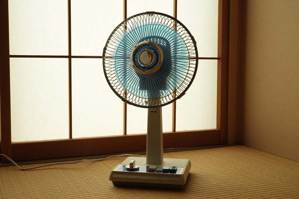 コイズミ 扇風機 オフタイマー付き 昭和 レトロ ブルー KLF-2035/A