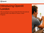 OpenAI、初の海外拠点をロンドンに開設 次は日本か？
