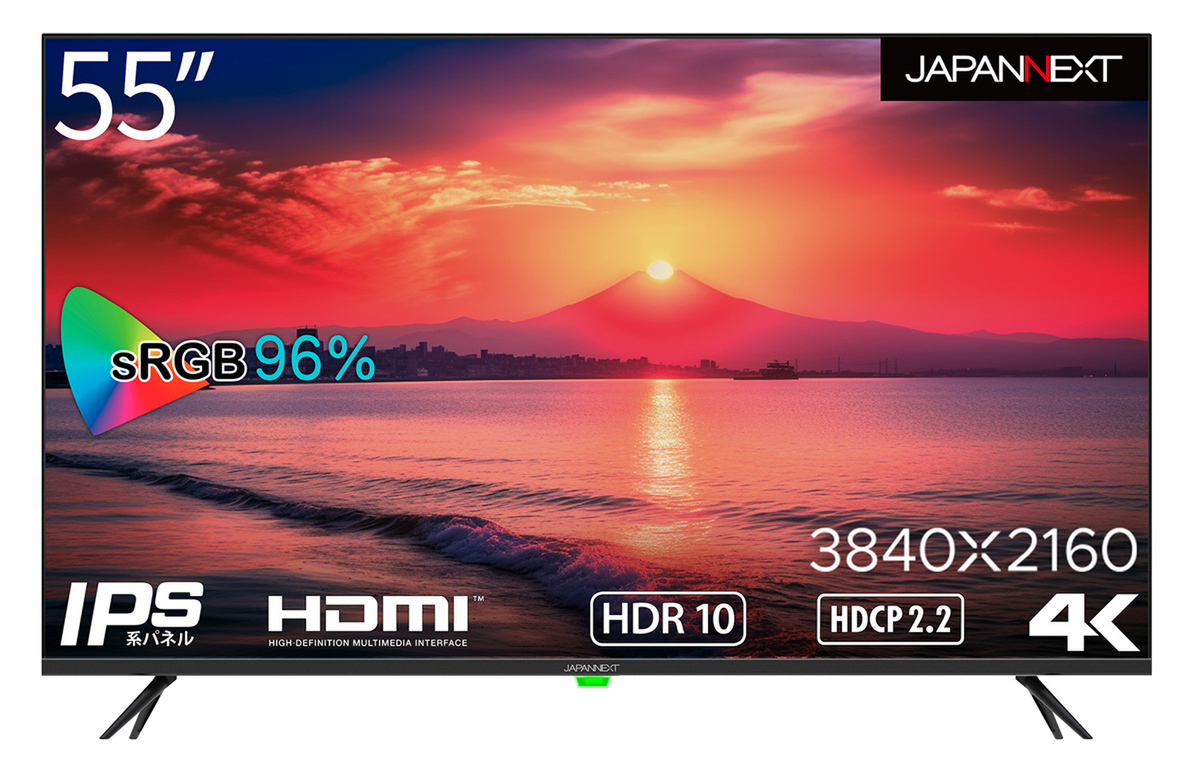 ASCII.jp：JAPANNEXT、USB再生に対応した4Kディスプレー。43型／55型の