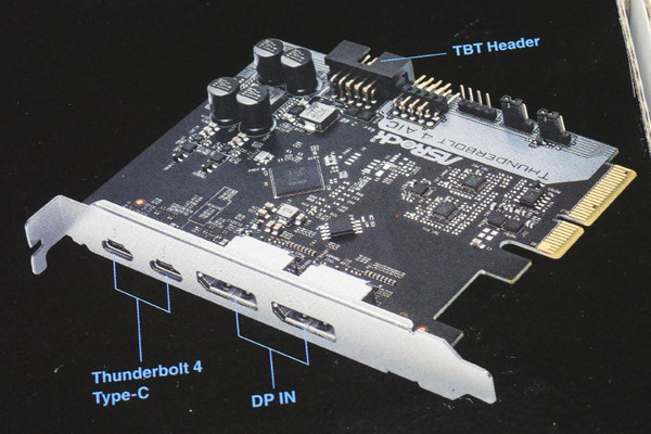 5K映像の出力もできるASRockのThunderbolt 4増設カード - 週刊アスキー