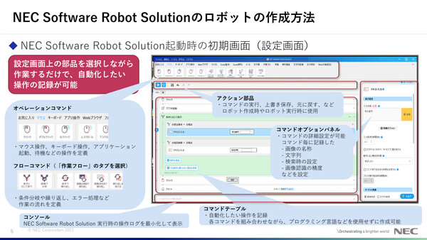 NEC Software Robot Solution Ver1.5