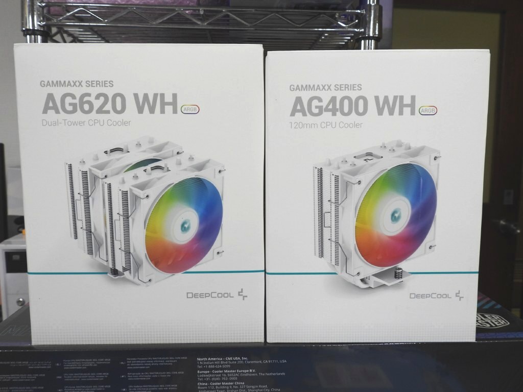 DeepcoolのCPUクーラー「AG400」と「AG620」に白色モデルが追加