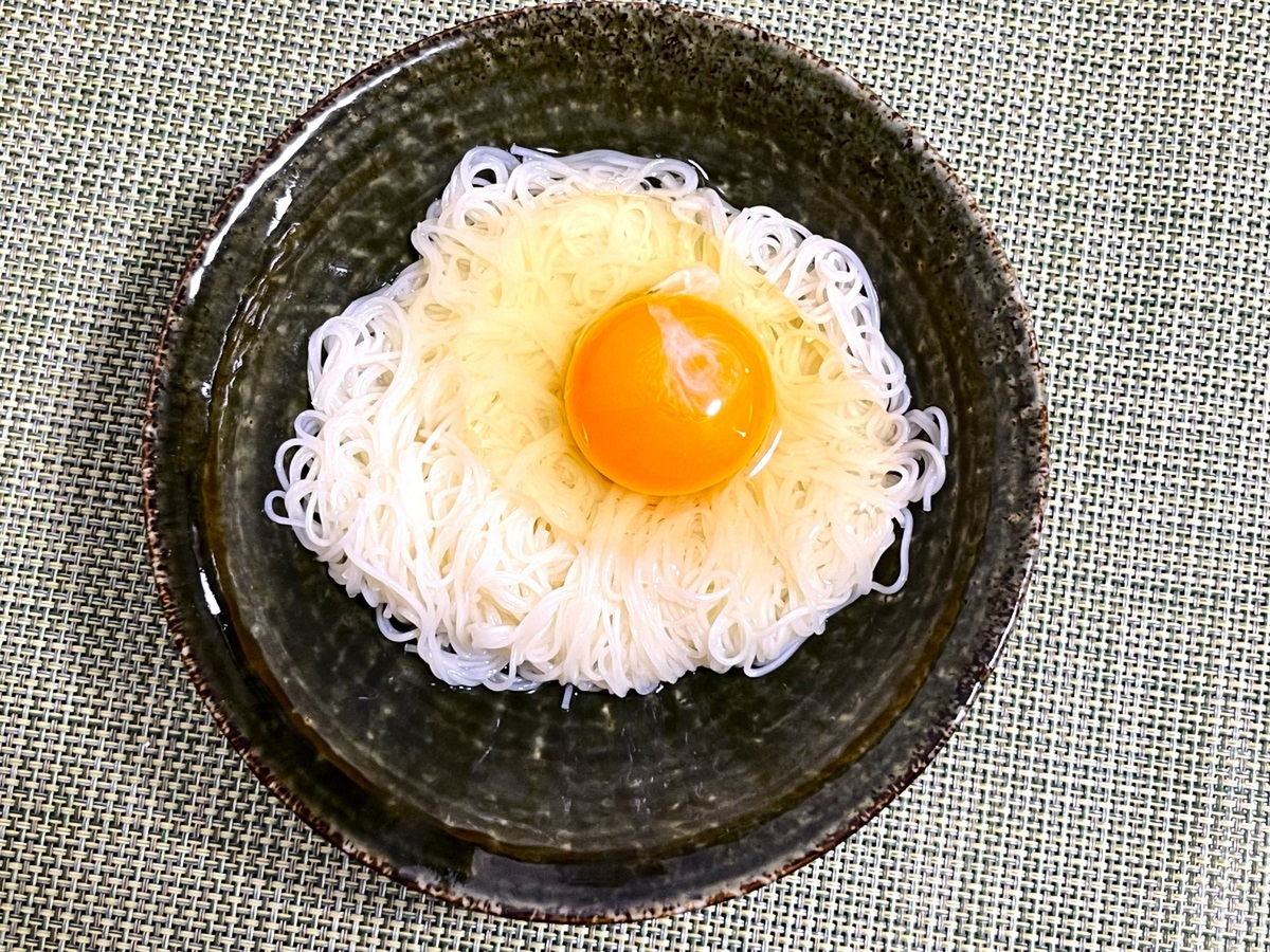 釜玉そうめん　そうめん　アレンジ