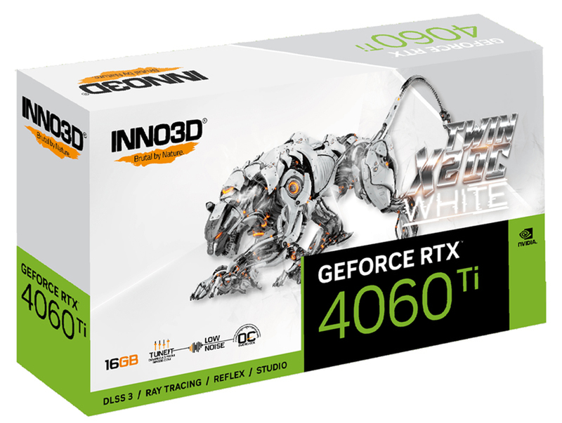 INNO3D GeForce RTX 4060 Ti 16GB TWIN X2 OC WHITE